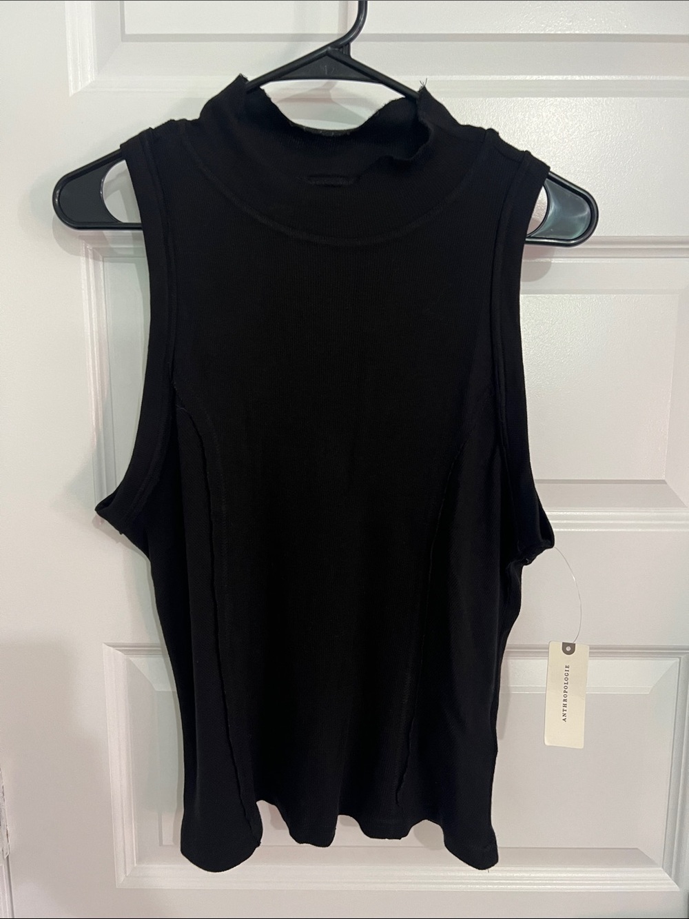 NWT Pilcro Black Sleeveless Mock Neck Tank